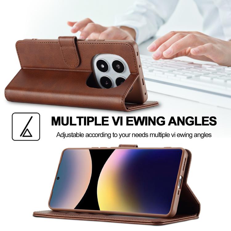 For Redmi Note 14 Pro 4G LC.IMEEKE Calf Texture Leather Phone Case
