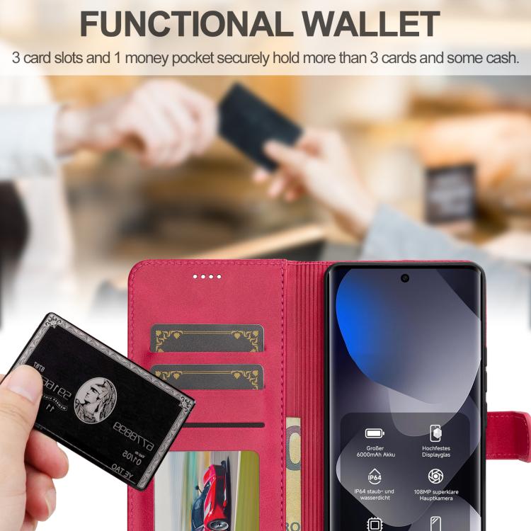 For Redmi Note 15 Pro+ 5G Global 163.3mm LC.IMEEKE Calf Texture Leather Phone Case