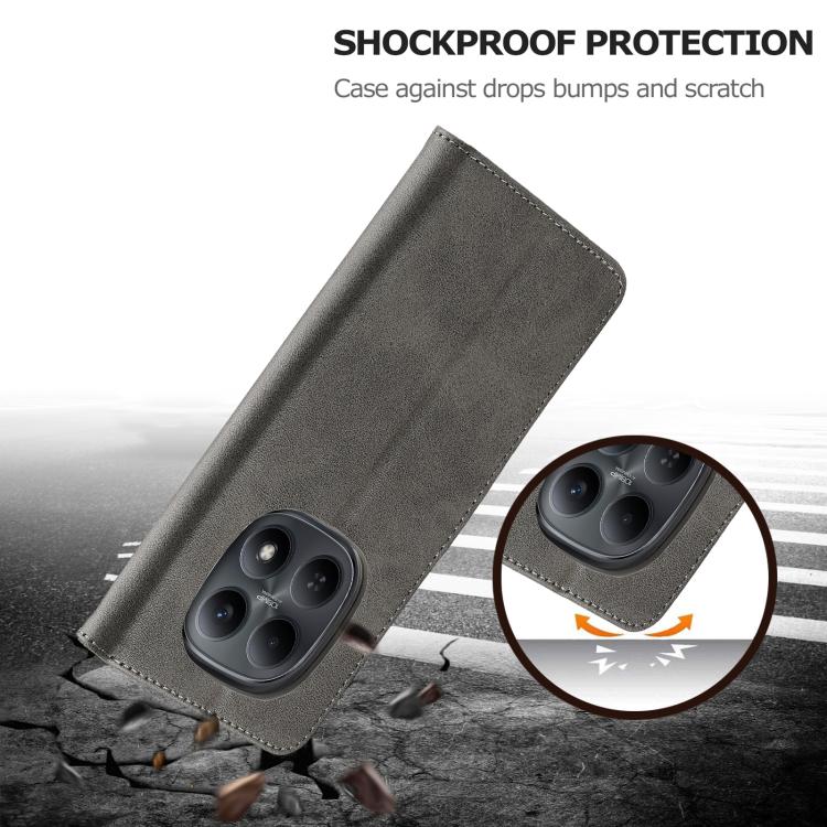 For Redmi Note 15 Pro+ 5G Global 163.3mm LC.IMEEKE Calf Texture Leather Phone Case