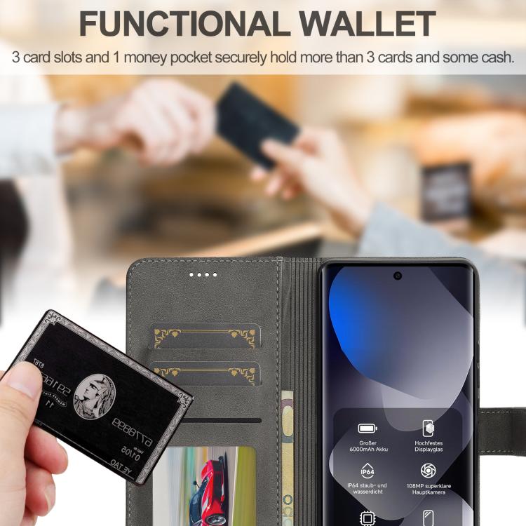 For Redmi Note 15 Pro 5G Global 163.6mm LC.IMEEKE Calf Texture Leather Phone Case
