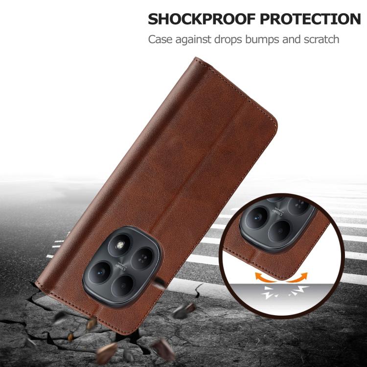 For Redmi Note 15 Pro 5G Global 163.6mm LC.IMEEKE Calf Texture Leather Phone Case
