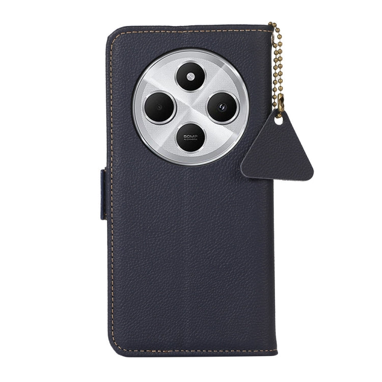 For Redmi 14C 4G Side-Magnetic TJ Genuine Leather RFID Phone Case