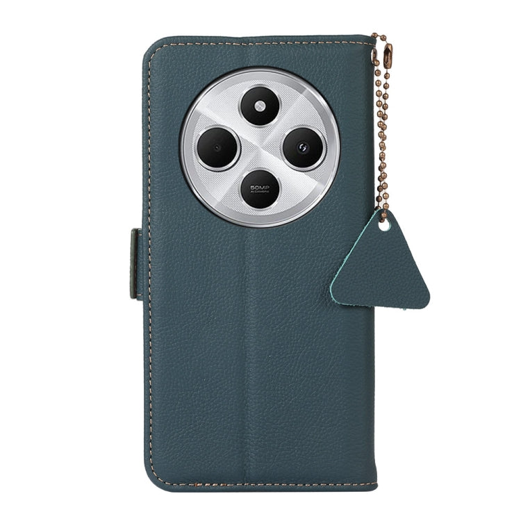 For Redmi 14C 4G Side-Magnetic TJ Genuine Leather RFID Phone Case