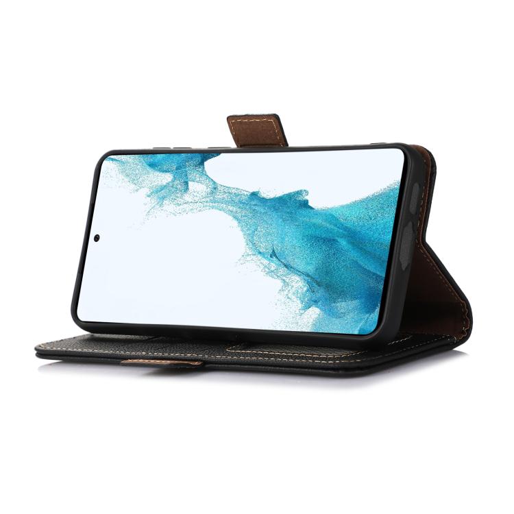 For Redmi Turbo 4 Side-Magnetic TJ Genuine Leather RFID Phone Case