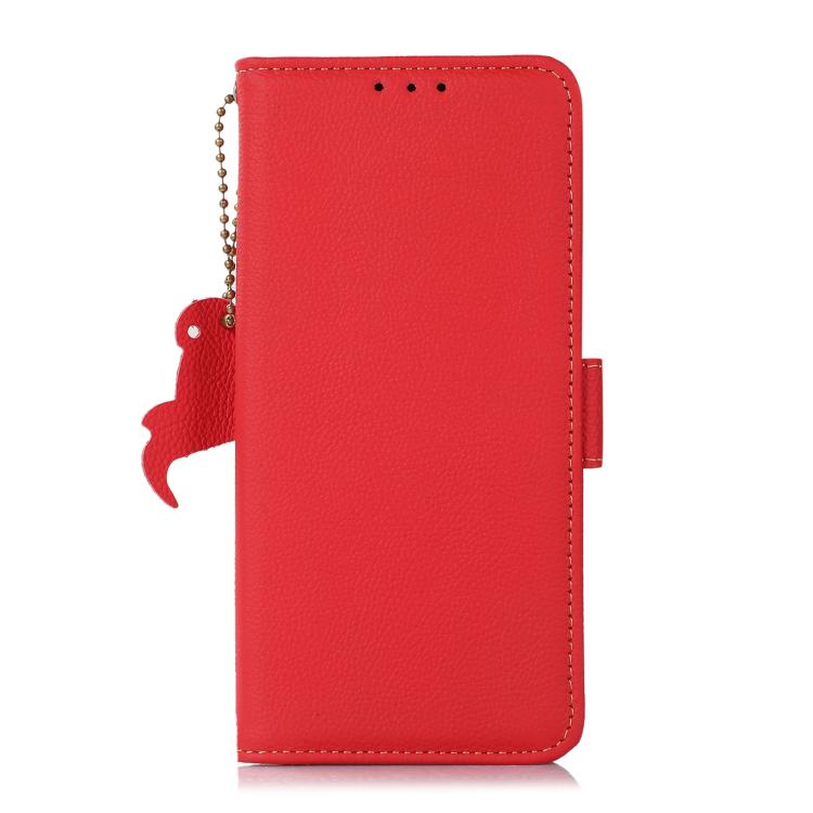 For Redmi Turbo 4 Side-Magnetic TJ Genuine Leather RFID Phone Case