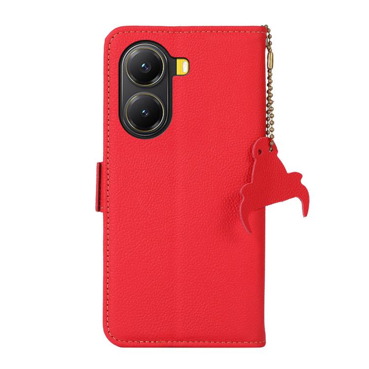 For Redmi Turbo 4 Side-Magnetic TJ Genuine Leather RFID Phone Case