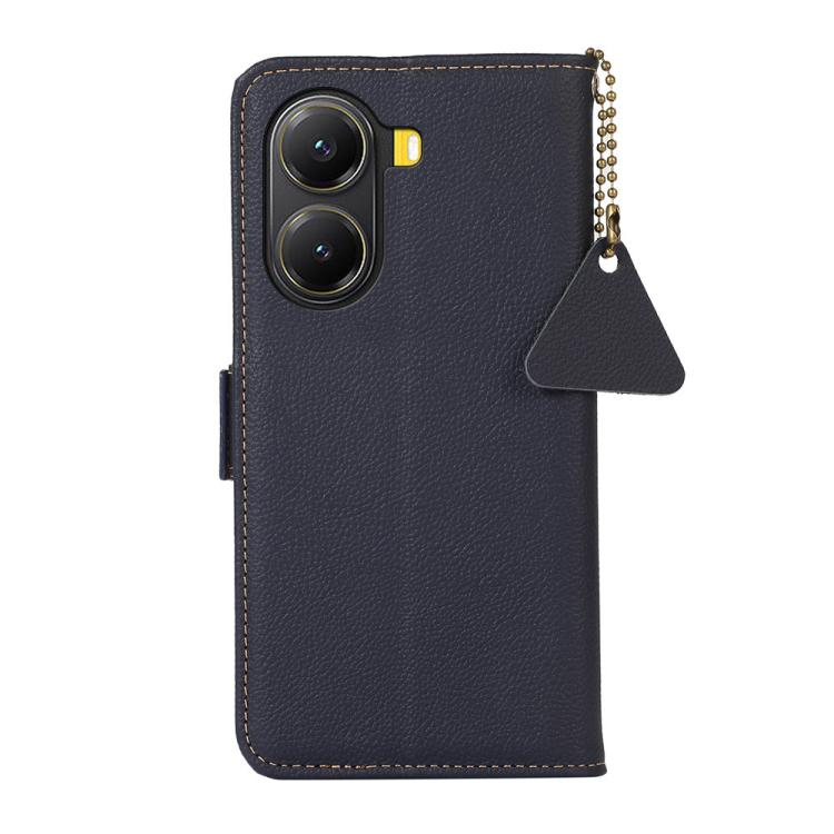 For Redmi Turbo 4 Side-Magnetic TJ Genuine Leather RFID Phone Case