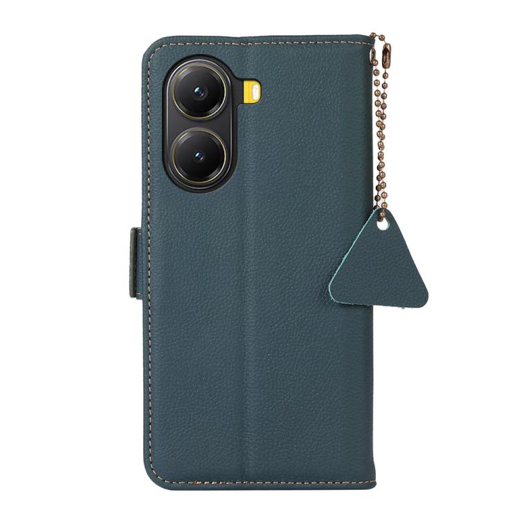For Redmi Turbo 4 Side-Magnetic TJ Genuine Leather RFID Phone Case