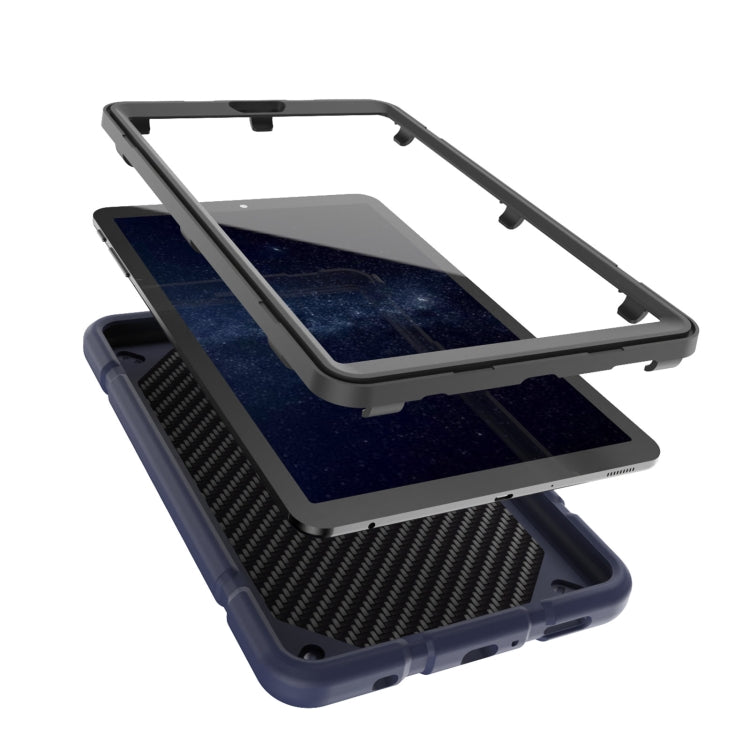 For Samsung Galaxy Tab A7 Lite Armor Holder Silicone Hybrid PC Tablet Case