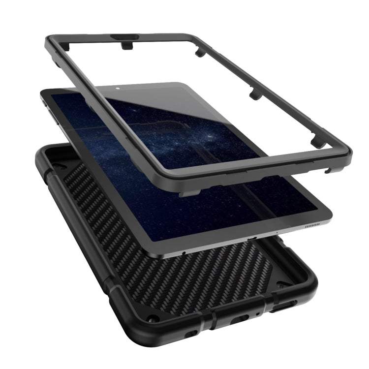 For Samsung Galaxy Tab A7 Lite Armor Holder Silicone Hybrid PC Tablet Case