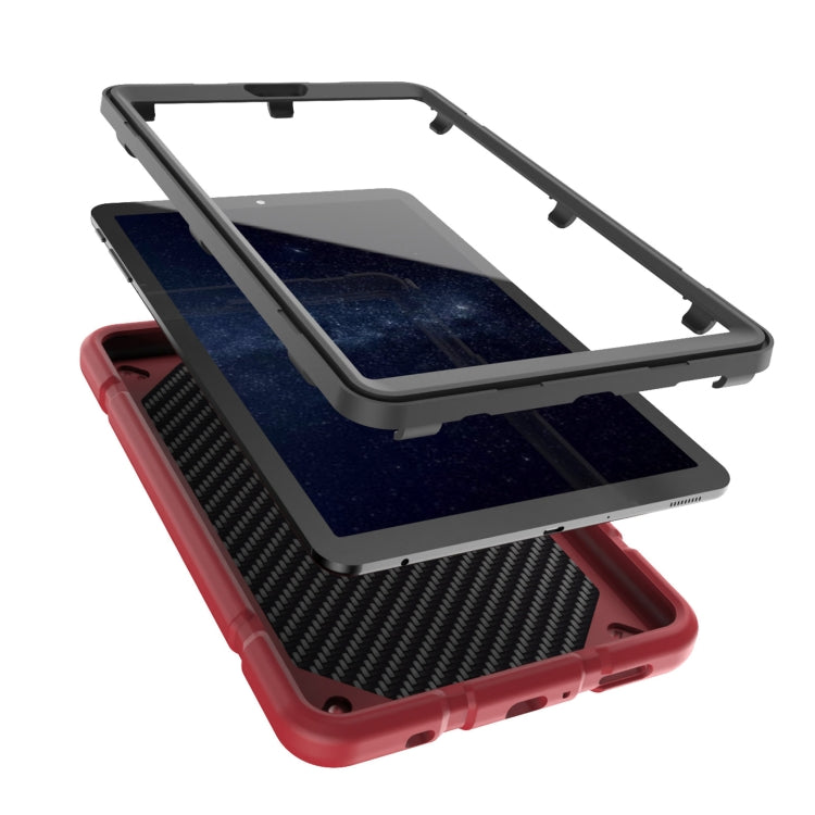 For Samsung Galaxy Tab A7 Lite Armor Holder Silicone Hybrid PC Tablet Case