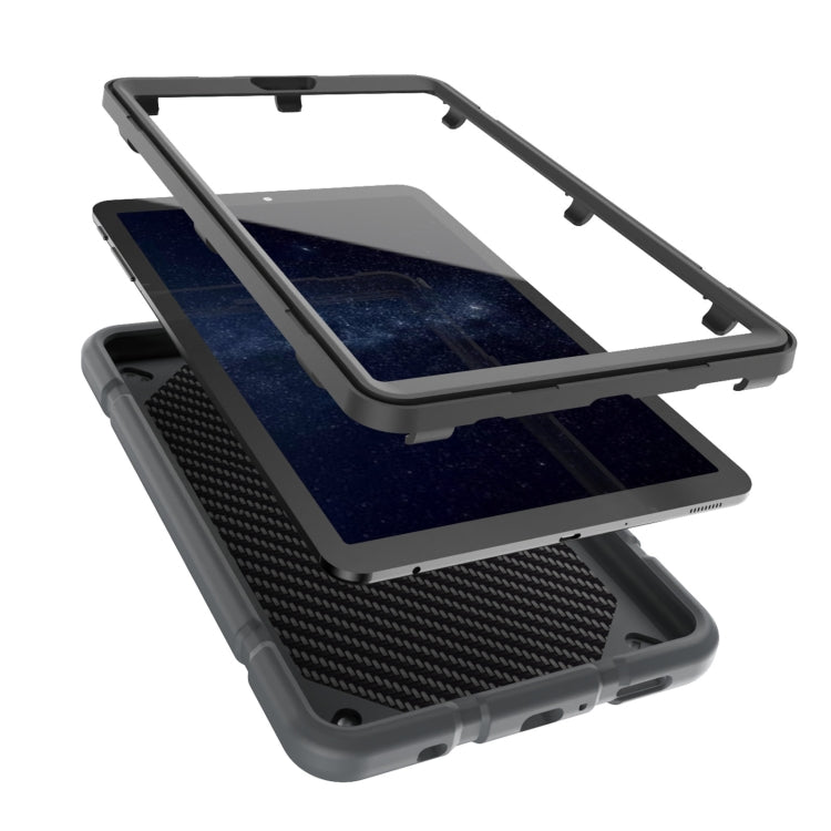 For Samsung Galaxy Tab A7 Lite Armor Holder Silicone Hybrid PC Tablet Case