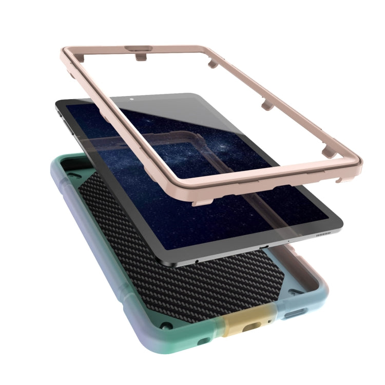 For Samsung Galaxy Tab A7 Lite Armor Holder Silicone Hybrid PC Tablet Case