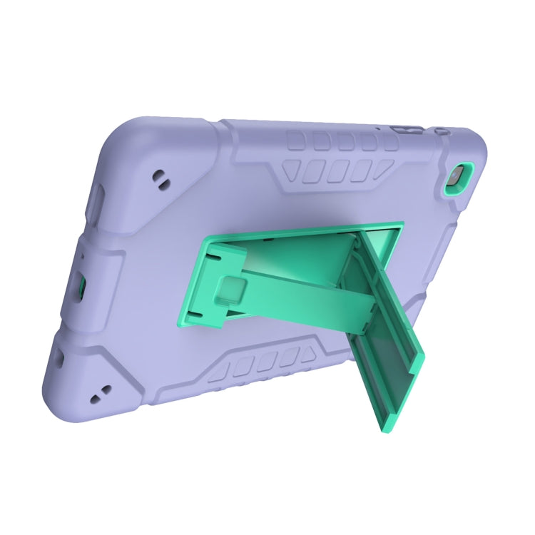 For Samsung Galaxy Tab A7 Lite Armor Holder Silicone Hybrid PC Tablet Case