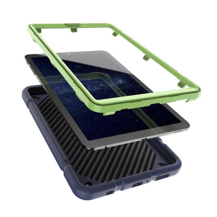 For Samsung Galaxy Tab A7 Lite Armor Holder Silicone Hybrid PC Tablet Case