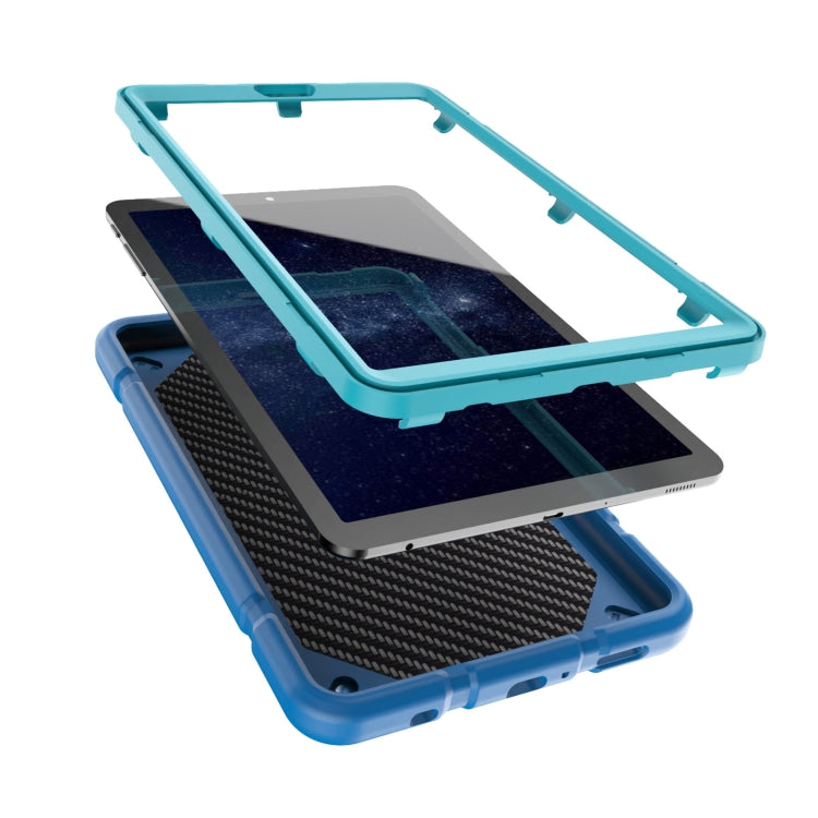 For Samsung Galaxy Tab A7 Lite Armor Holder Silicone Hybrid PC Tablet Case