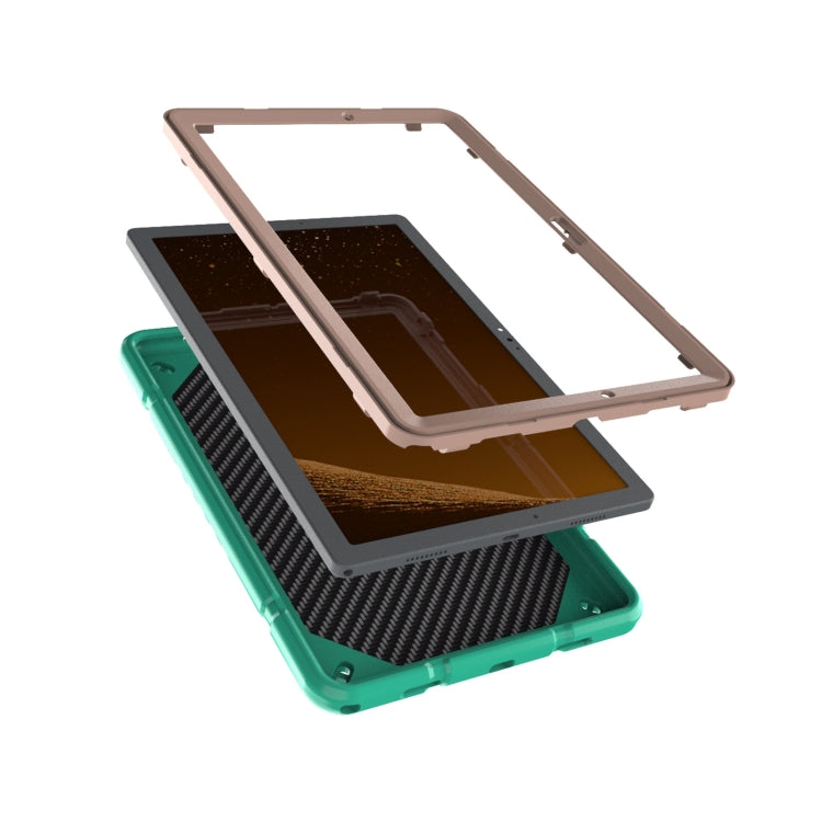For Samsung Galaxy Tab A8 Armor Holder Silicone Hybrid PC Tablet Case