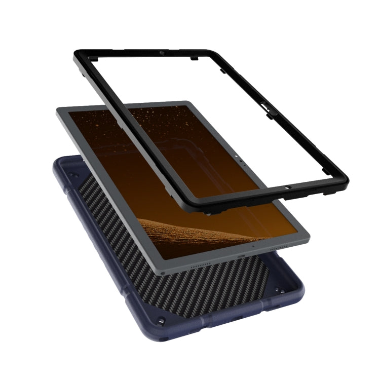 For Samsung Galaxy Tab A8 Armor Holder Silicone Hybrid PC Tablet Case