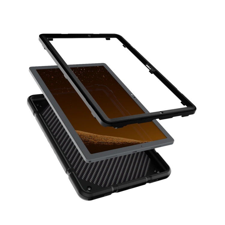 For Samsung Galaxy Tab A8 Armor Holder Silicone Hybrid PC Tablet Case