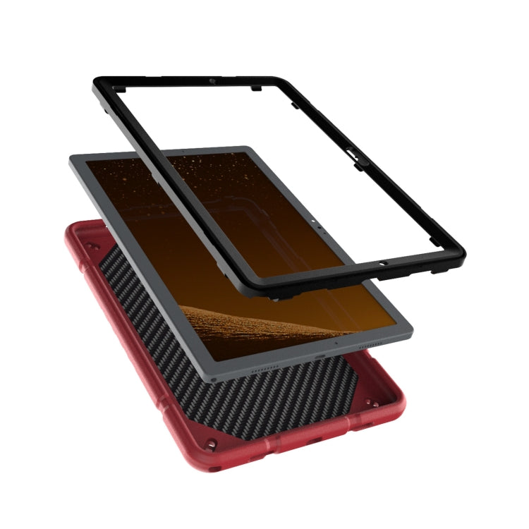 For Samsung Galaxy Tab A8 Armor Holder Silicone Hybrid PC Tablet Case