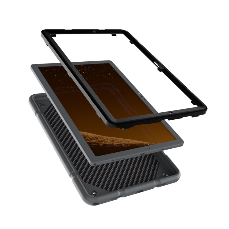 For Samsung Galaxy Tab A8 Armor Holder Silicone Hybrid PC Tablet Case