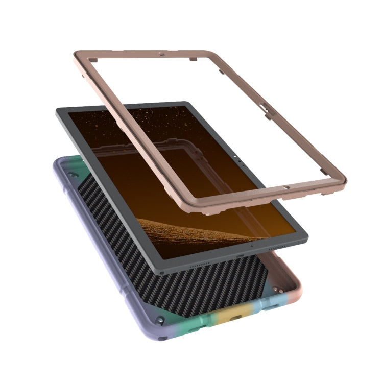 For Samsung Galaxy Tab A8 Armor Holder Silicone Hybrid PC Tablet Case