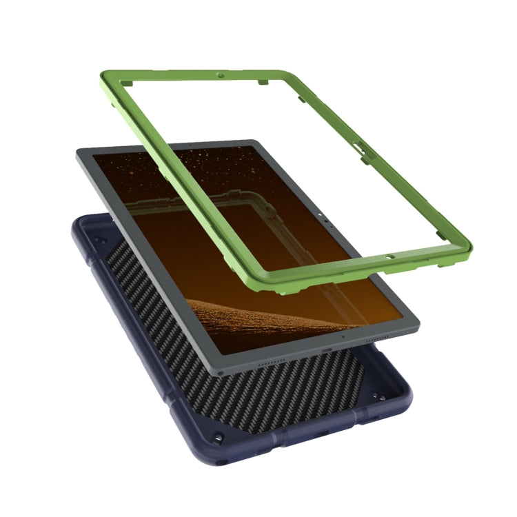 For Samsung Galaxy Tab A8 Armor Holder Silicone Hybrid PC Tablet Case