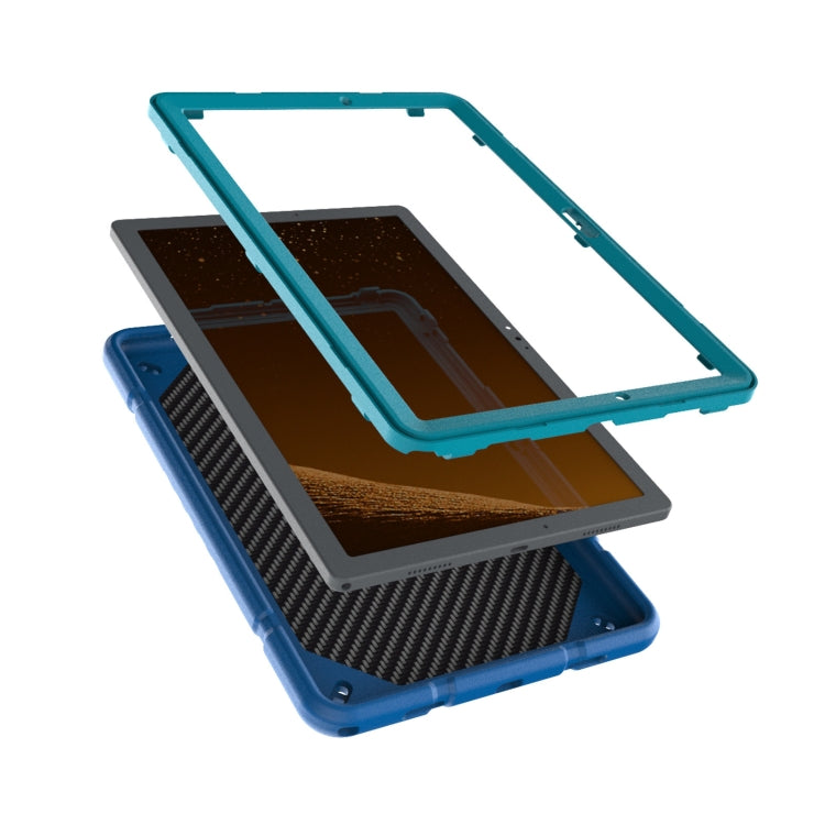 For Samsung Galaxy Tab A8 Armor Holder Silicone Hybrid PC Tablet Case