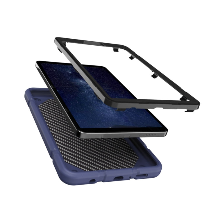 For Samsung Galaxy Tab A11 / A9 Armor Holder Silicone Hybrid PC Tablet Case