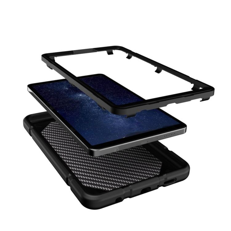 For Samsung Galaxy Tab A11 / A9 Armor Holder Silicone Hybrid PC Tablet Case