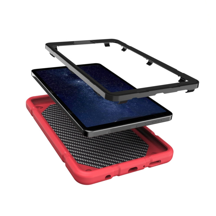 For Samsung Galaxy Tab A11 / A9 Armor Holder Silicone Hybrid PC Tablet Case
