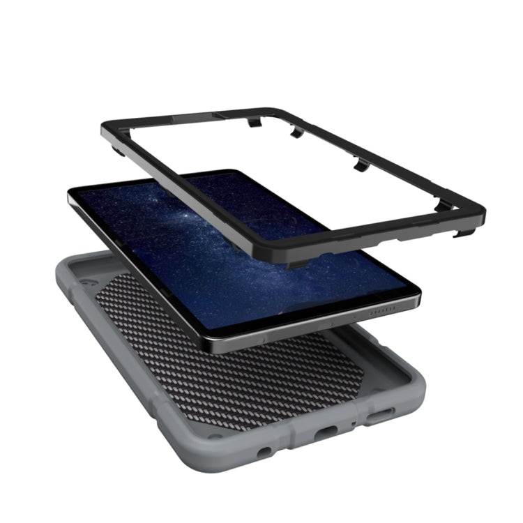 For Samsung Galaxy Tab A11 / A9 Armor Holder Silicone Hybrid PC Tablet Case
