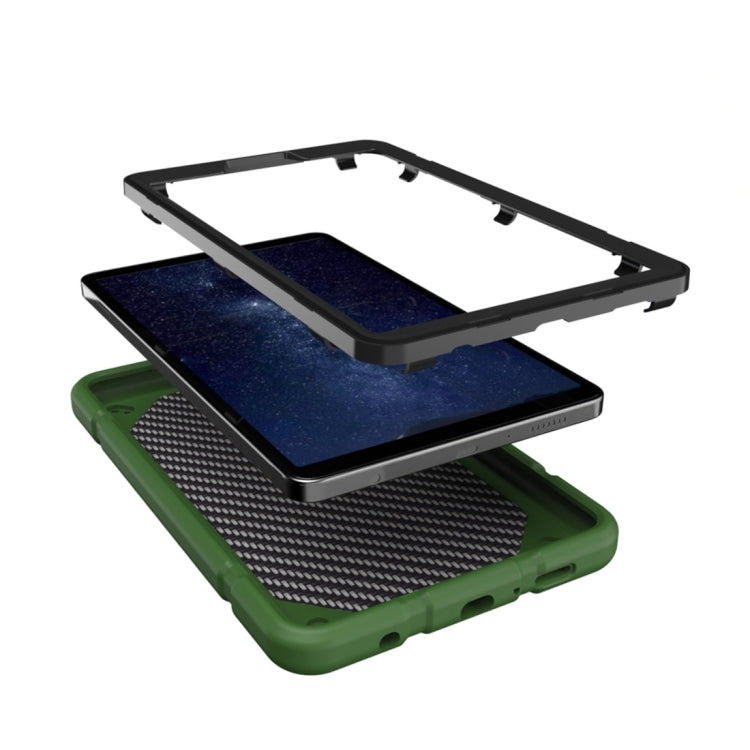 For Samsung Galaxy Tab A11 / A9 Armor Holder Silicone Hybrid PC Tablet Case