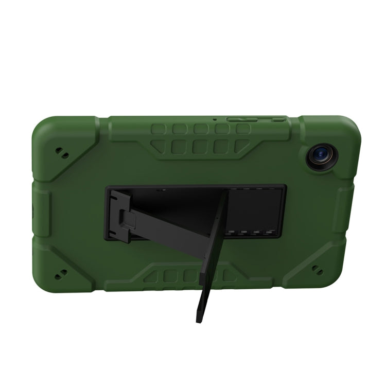 For Samsung Galaxy Tab A11 / A9 Armor Holder Silicone Hybrid PC Tablet Case