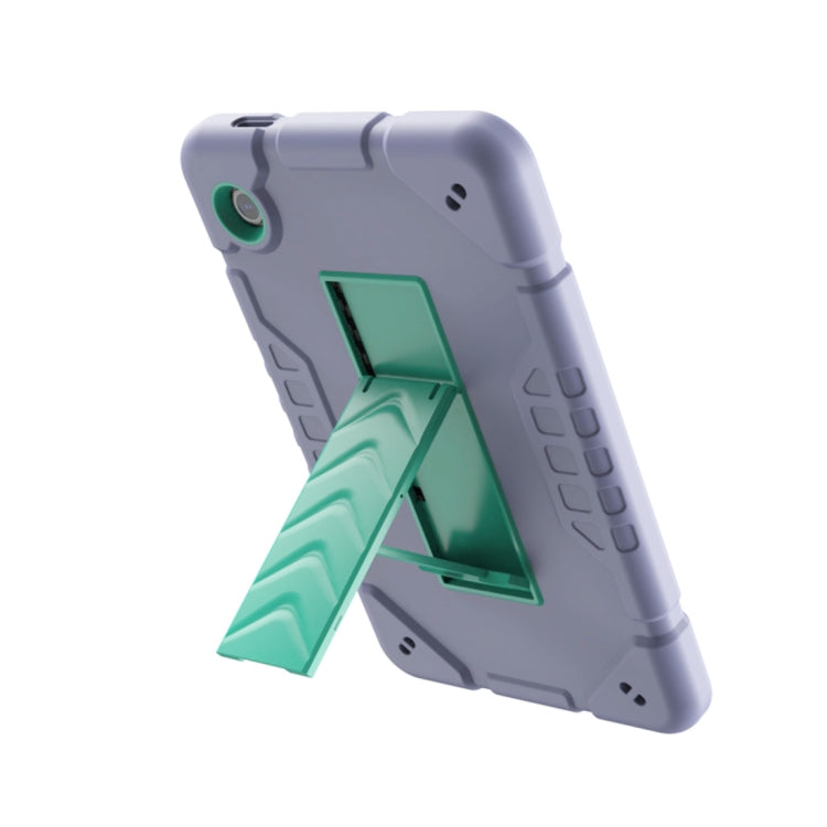 For Samsung Galaxy Tab A11 / A9 Armor Holder Silicone Hybrid PC Tablet Case