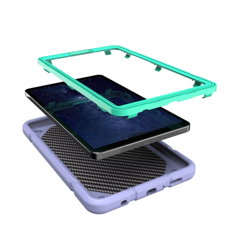 For Samsung Galaxy Tab A11 / A9 Armor Holder Silicone Hybrid PC Tablet Case