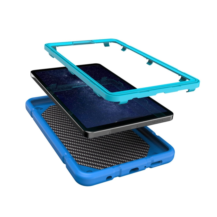 For Samsung Galaxy Tab A11 / A9 Armor Holder Silicone Hybrid PC Tablet Case