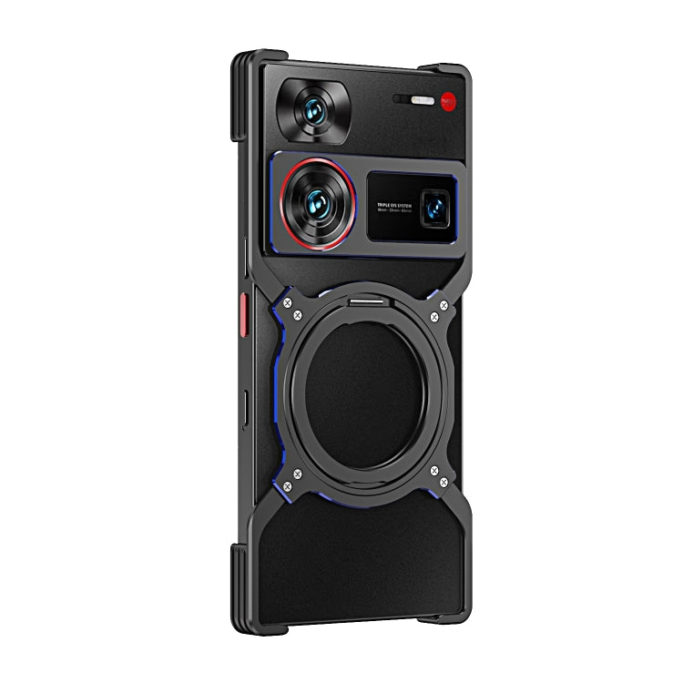 For ZTE nubia Z60 Ultra Mechanical Arm Borderless MagSafe Holder Metal Phone Case