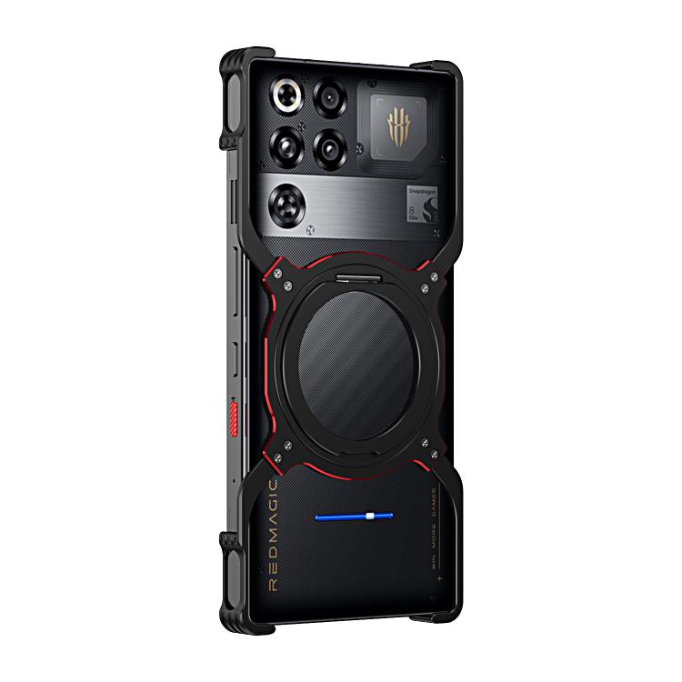 For ZTE nubia Red Magic 11 Pro / 11 Pro+ Mechanical Arm Borderless MagSafe Holder Metal Phone Case