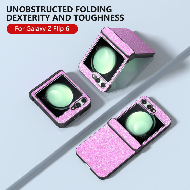 For Samsung Galaxy Z Flip6 / Flip7 FE Three Parts Colorful Glitter Powder Shockproof Phone Case