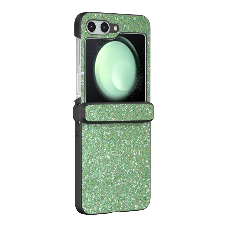For Samsung Galaxy Z Flip6 / Flip7 FE Three Parts Colorful Glitter Powder Shockproof Phone Case
