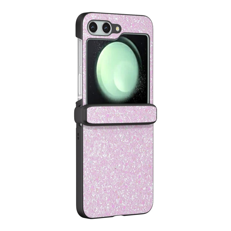 For Samsung Galaxy Z Flip6 / Flip7 FE Three Parts Colorful Glitter Powder Shockproof Phone Case