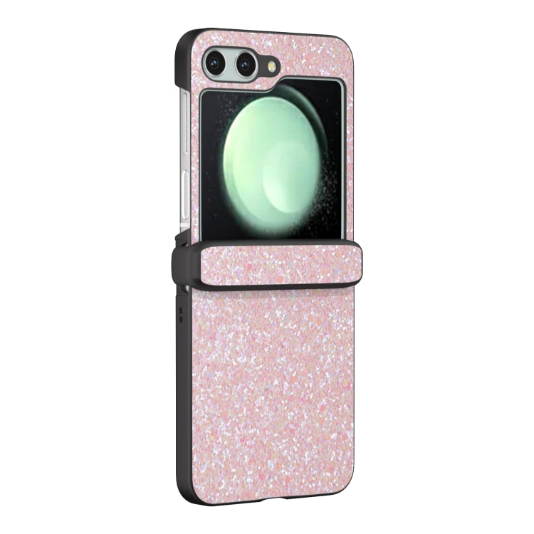 For Samsung Galaxy Z Flip6 / Flip7 FE Three Parts Colorful Glitter Powder Shockproof Phone Case