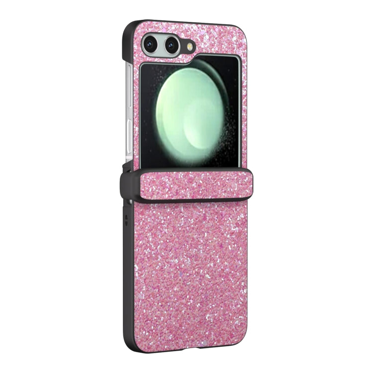 For Samsung Galaxy Z Flip6 / Flip7 FE Three Parts Colorful Glitter Powder Shockproof Phone Case