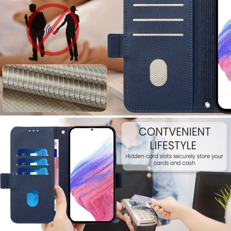 For Samsung Galaxy A06 4G Embossed Rose RFID Anti-theft Leather Phone Case