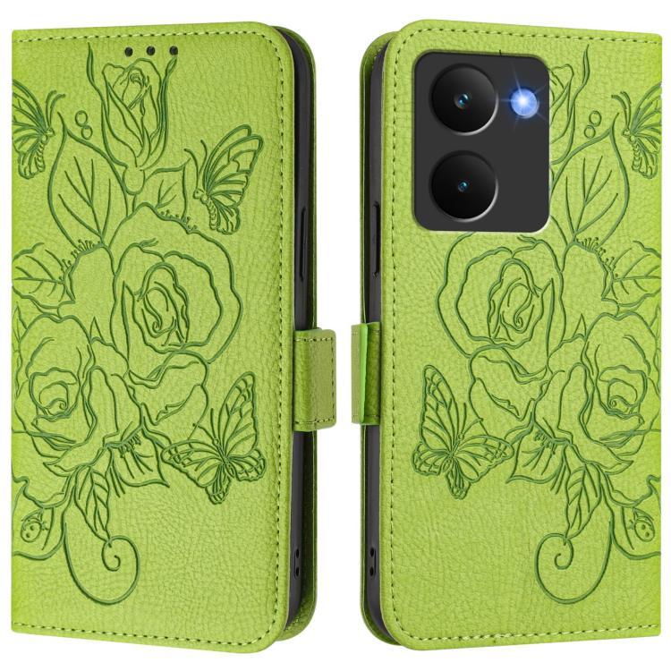 For Realme P3 Ultra 5G Embossed Rose RFID Anti-theft Leather Phone Case