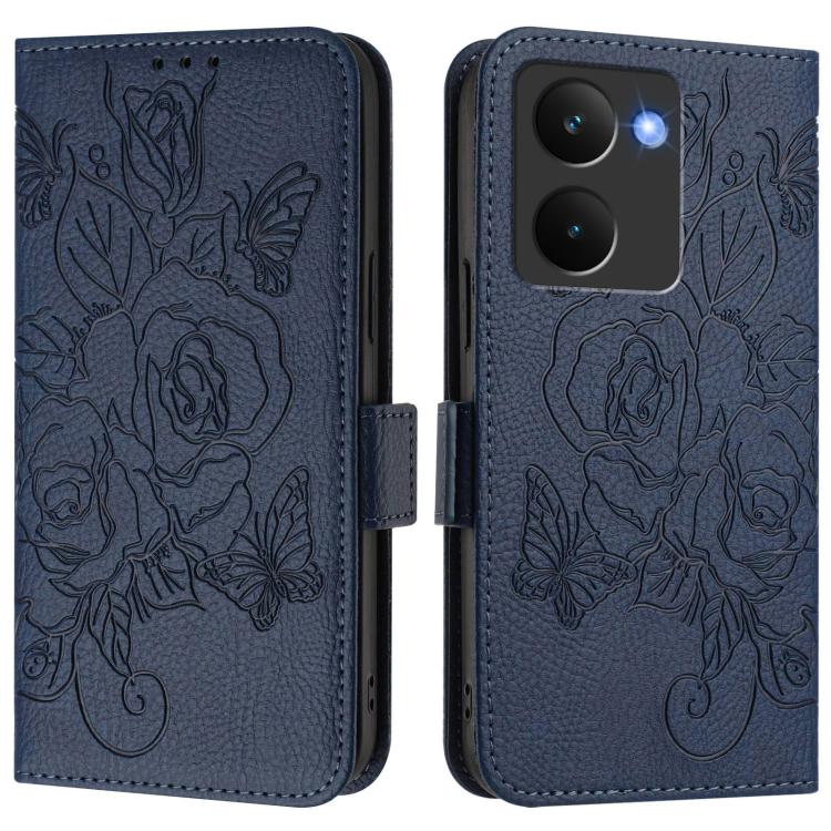 For Realme P3 Ultra 5G Embossed Rose RFID Anti-theft Leather Phone Case