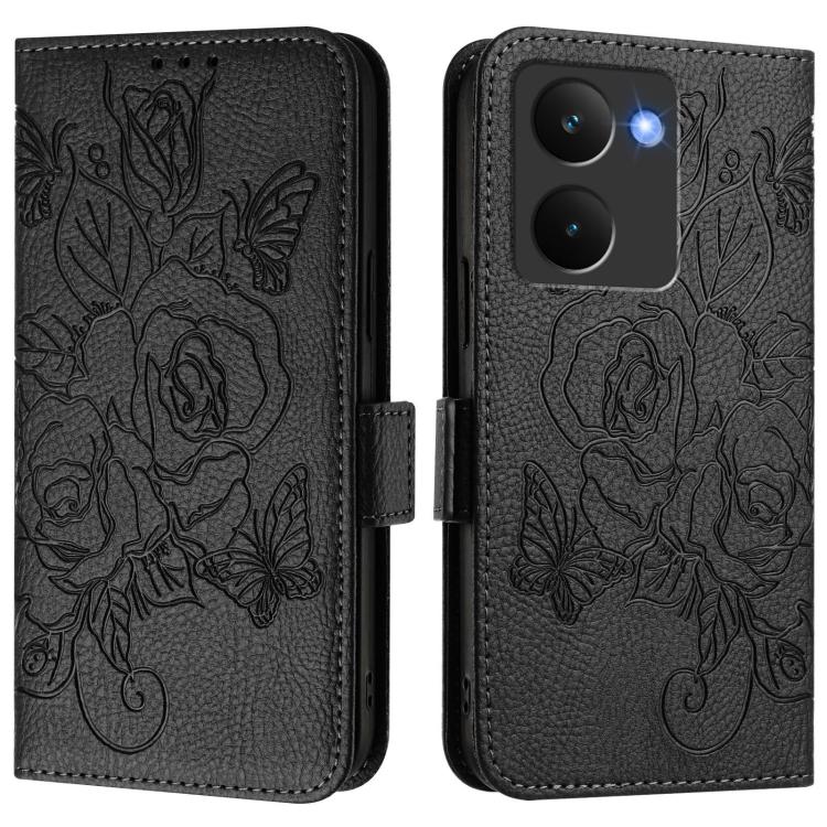 For Realme P3 Ultra 5G Embossed Rose RFID Anti-theft Leather Phone Case
