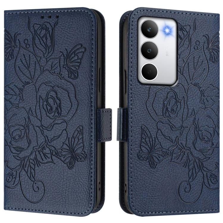 For Realme C71 4G Global Embossed Rose RFID Anti-theft Leather Phone Case