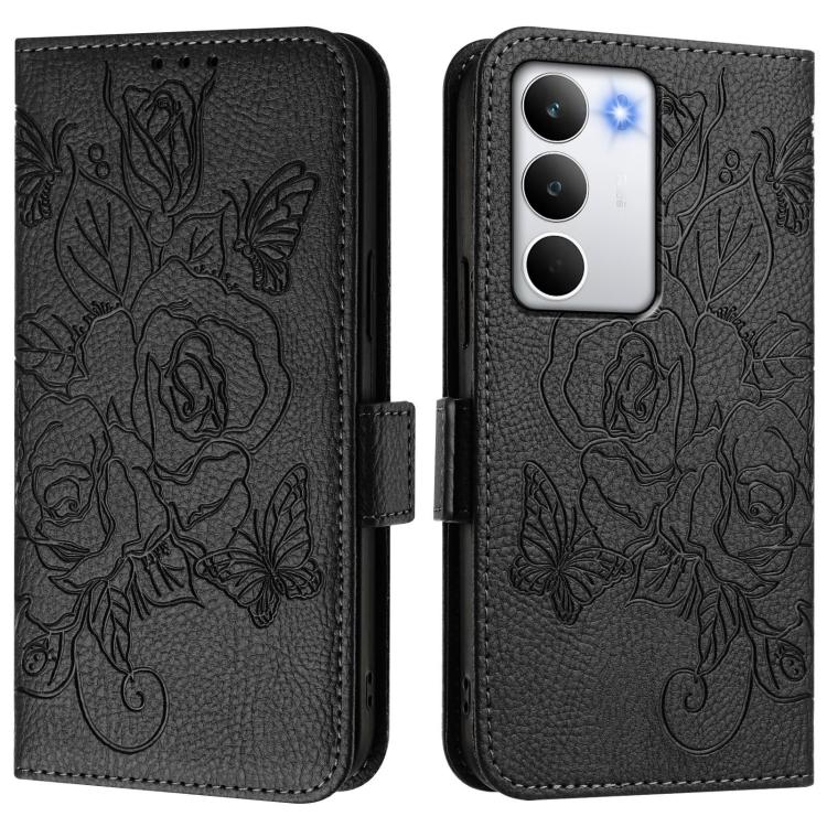 For Realme C71 4G Global Embossed Rose RFID Anti-theft Leather Phone Case